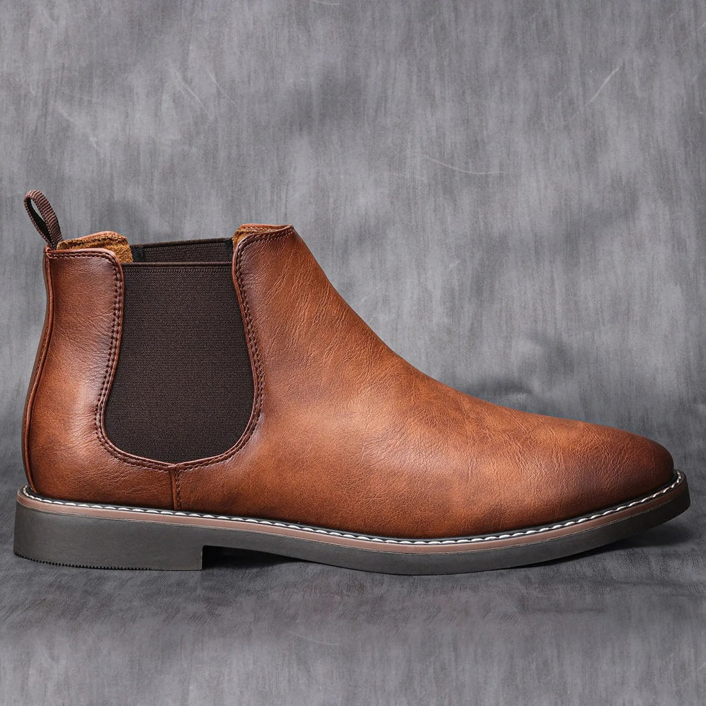 Men's Chelsea ankle boots with elastic side panels