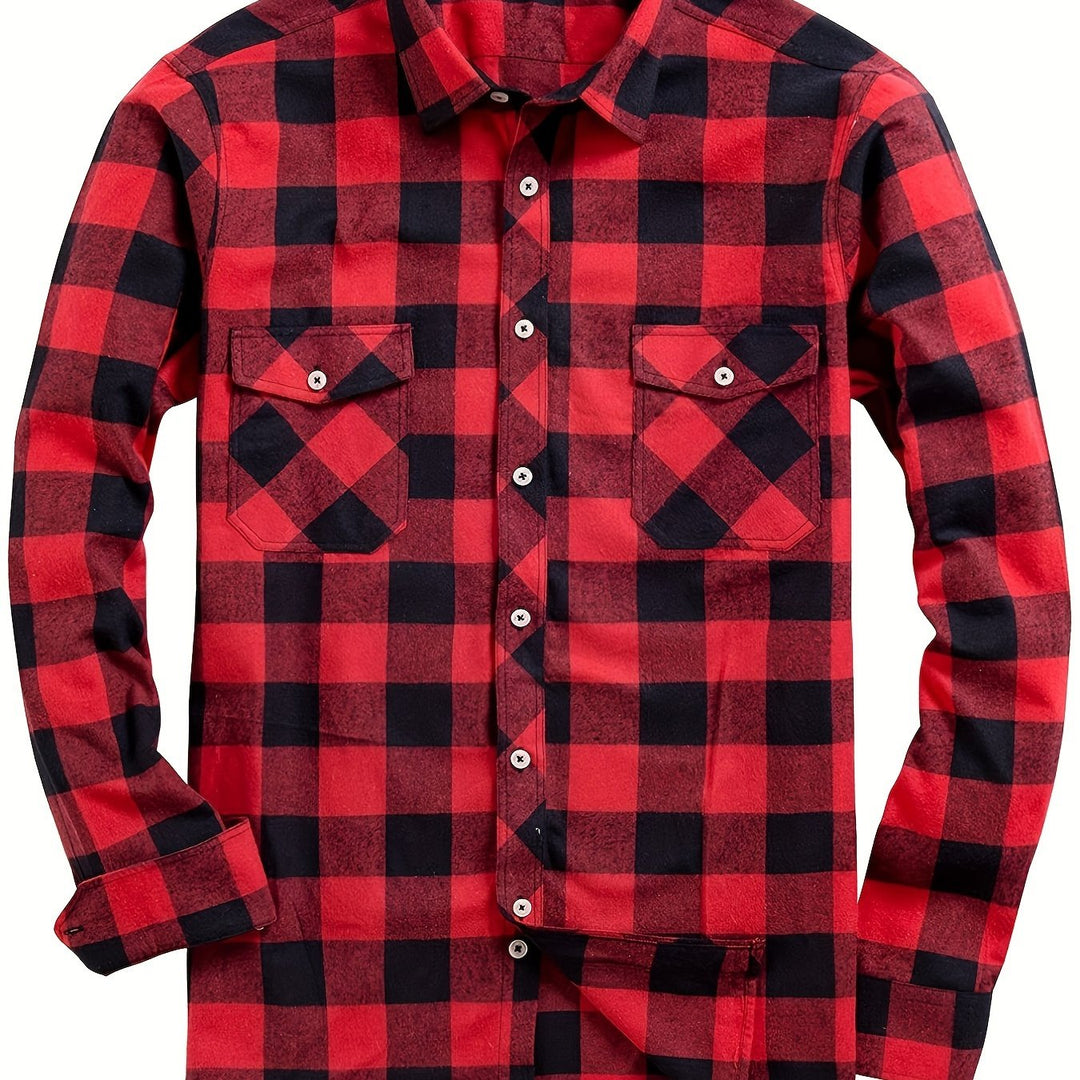 Men's Buffalo Check Flannel Shirt