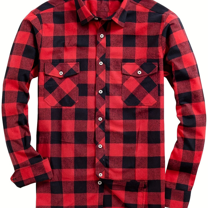 Men's Buffalo Check Flannel Shirt
