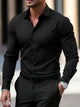 Men's slim fit long-sleeve button-front shirt
