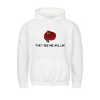 Graphic pullover hoodie with drawstring hood and kangaroo pocket