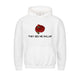 Graphic pullover hoodie with drawstring hood and kangaroo pocket