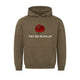 Graphic pullover hoodie with drawstring hood and kangaroo pocket