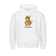 Graphic pullover hoodie with character chest print and kangaroo pocket