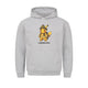 Graphic pullover hoodie with character chest print and kangaroo pocket