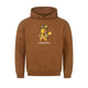 Graphic pullover hoodie with character chest print and kangaroo pocket