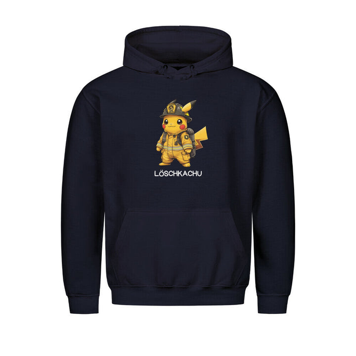 Graphic pullover hoodie with character chest print and kangaroo pocket