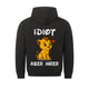 Unisex hooded sweatshirt with cartoon lion back graphic