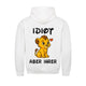 Unisex hooded sweatshirt with cartoon lion back graphic