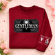 Men's graphic crew neck sweatshirt with personalized sleeve print