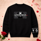 Men's graphic crew neck sweatshirt with personalized sleeve print