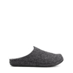 Gray closed-toe house slippers