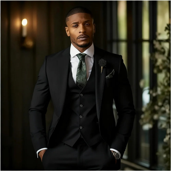 Men's Elegant Three-Piece Suit