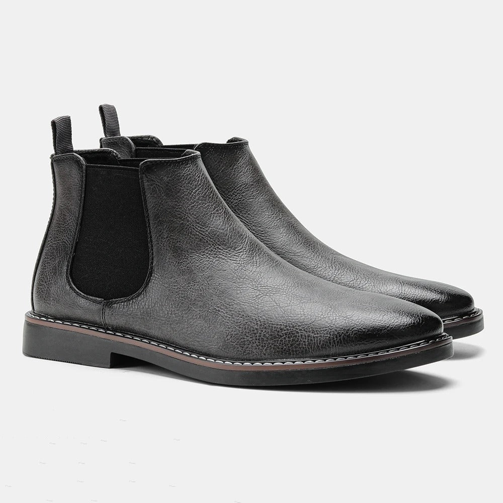 Men's Chelsea ankle boots with elastic side panels