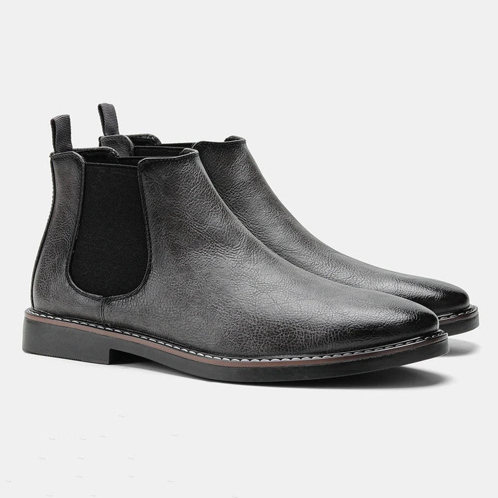 Men's Chelsea ankle boots with elastic side panels