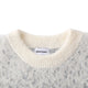 Unisex knitted sweater with crew neck, long sleeves and abstract contrast motif