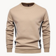 Men's long-sleeve colourblock crew neck sweatshirt with contrasting side panels