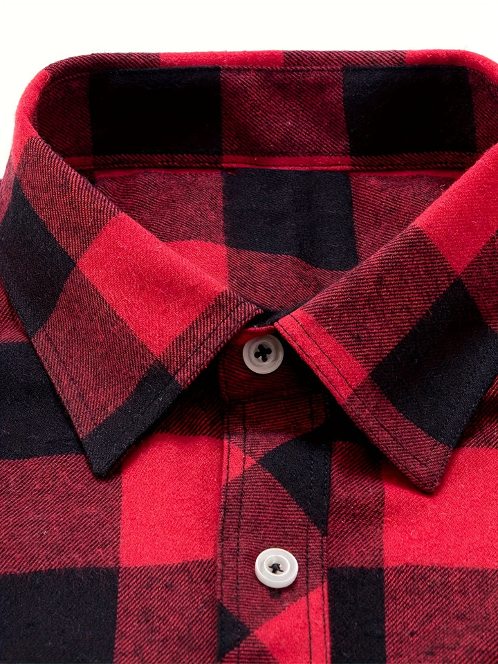 Men's Buffalo Check Flannel Shirt