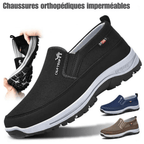 Women's slip-on outdoor shoe with round toe and rugged tread