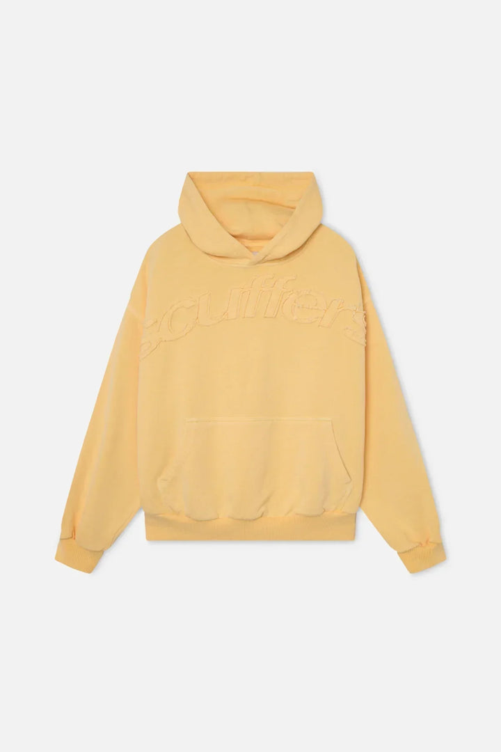 Women's hooded sweatshirt with tonal chest lettering