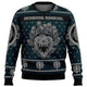 Camel printed festive crewneck sweatshirt with long sleeves