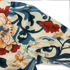 Women's vintage floral printed blouse
