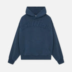 Women's hooded sweatshirt with tonal chest lettering