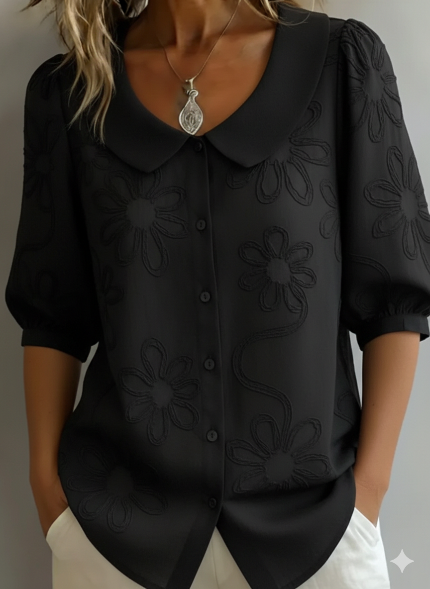 Women's floral long sleeve blouse