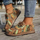 Women's multicolour patchwork sneakers with geometric panels
