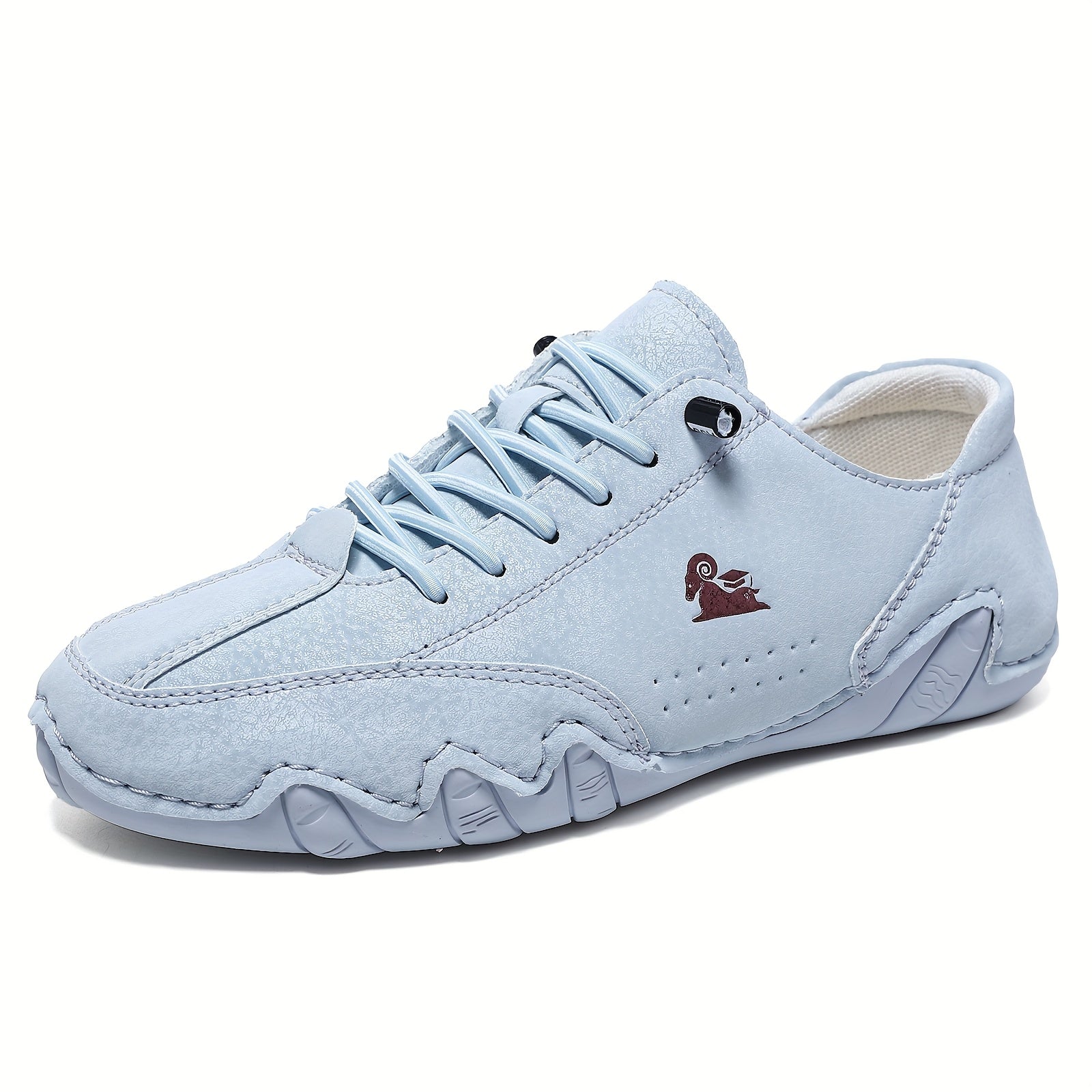 Women's casual lace-up sneakers with rounded toes