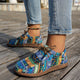 Women's multicolour patchwork sneakers with geometric panels