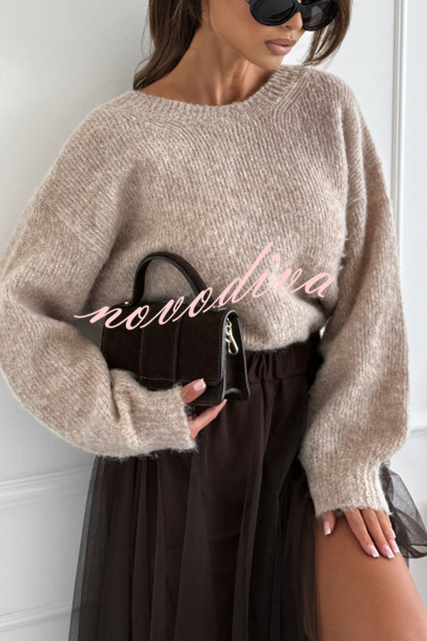 Women's relaxed jumper with leopard print bow and deep V-back