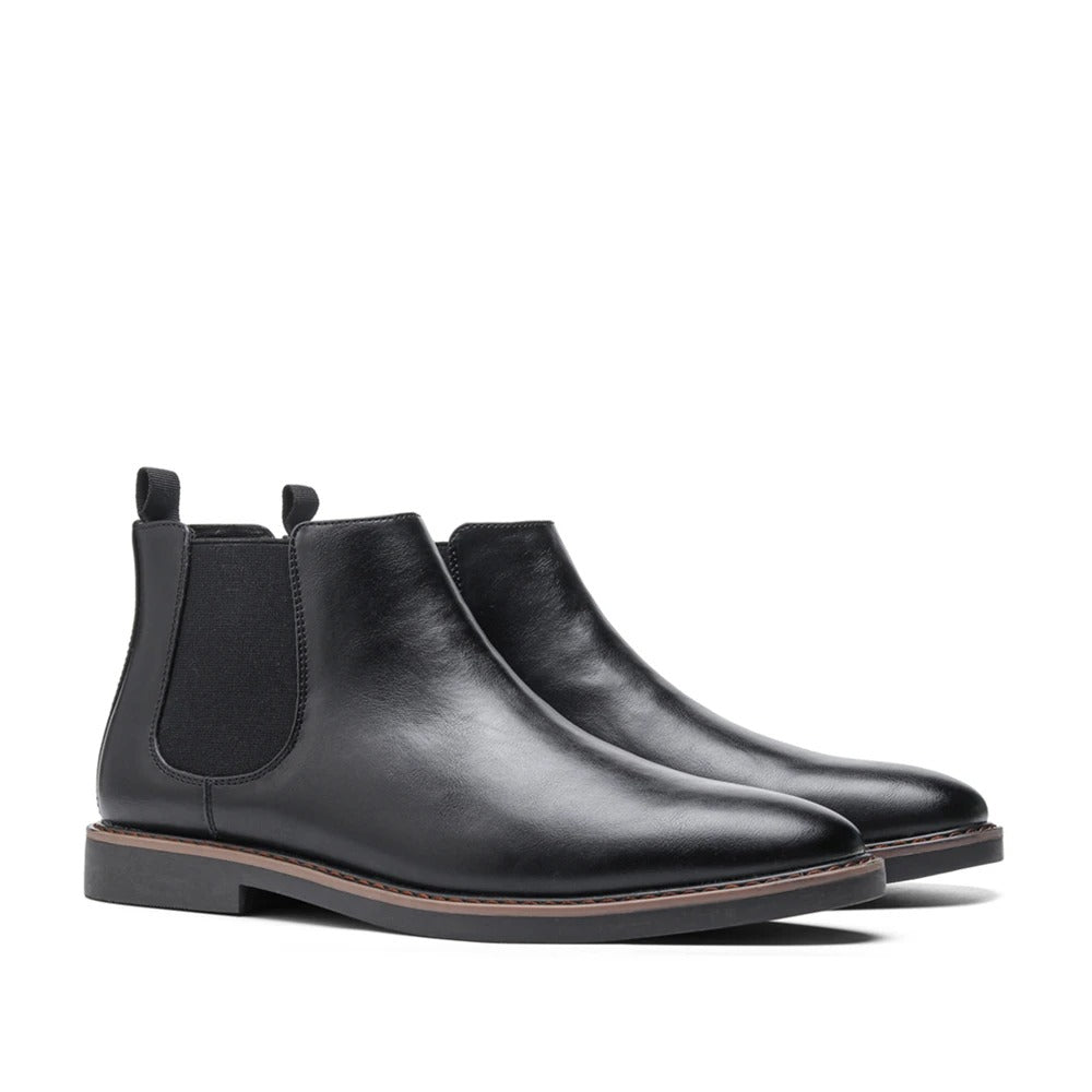 Men's Chelsea ankle boots with elastic side panels