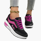 Women's low-top lace-up sneakers with platform soles