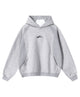 Unisex pullover hoodie with chest logo and kangaroo pocket