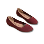 Women's round-toe textured ballet flats