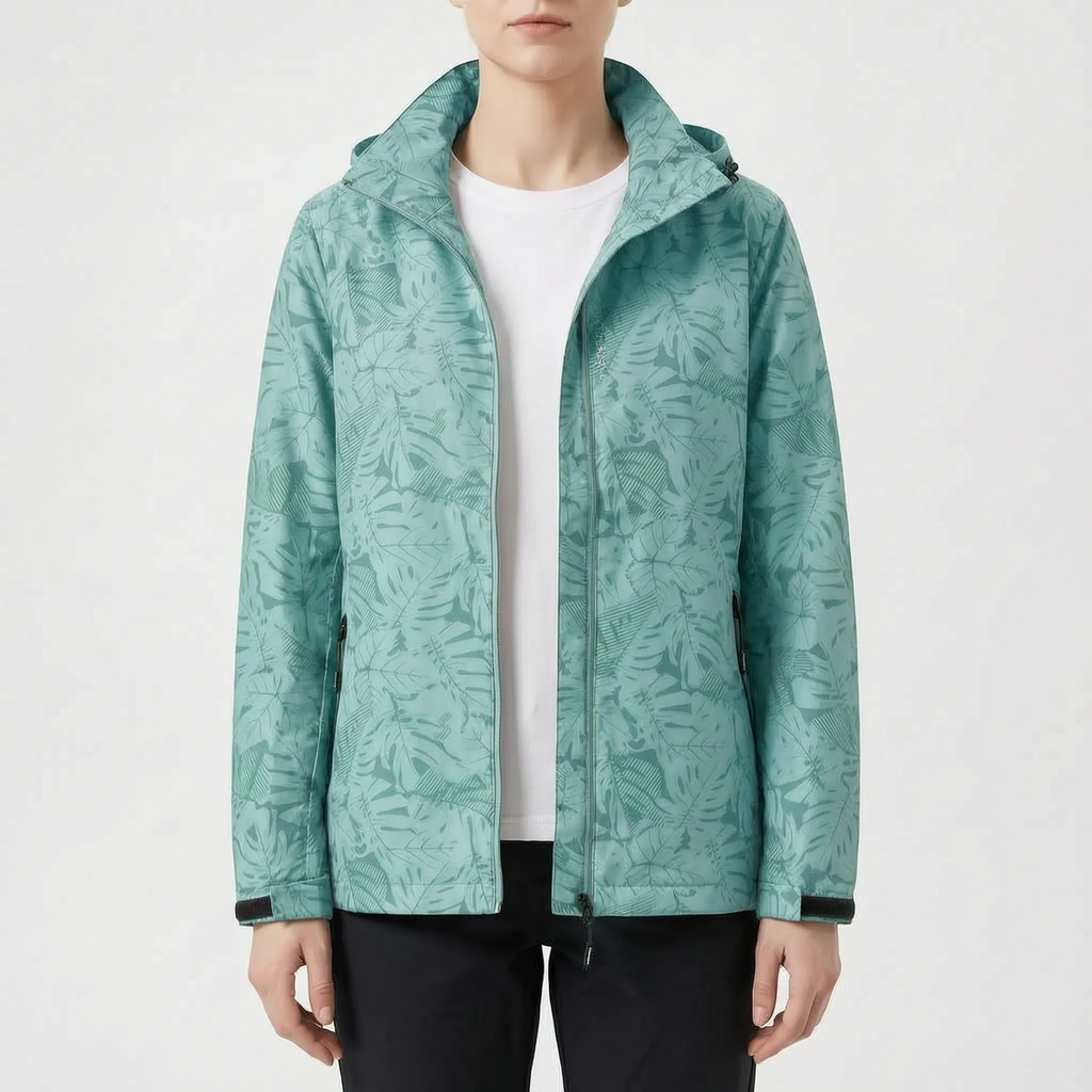 Aeralis  - Botanical Print Women's Transitional Jacket Daily Commuting