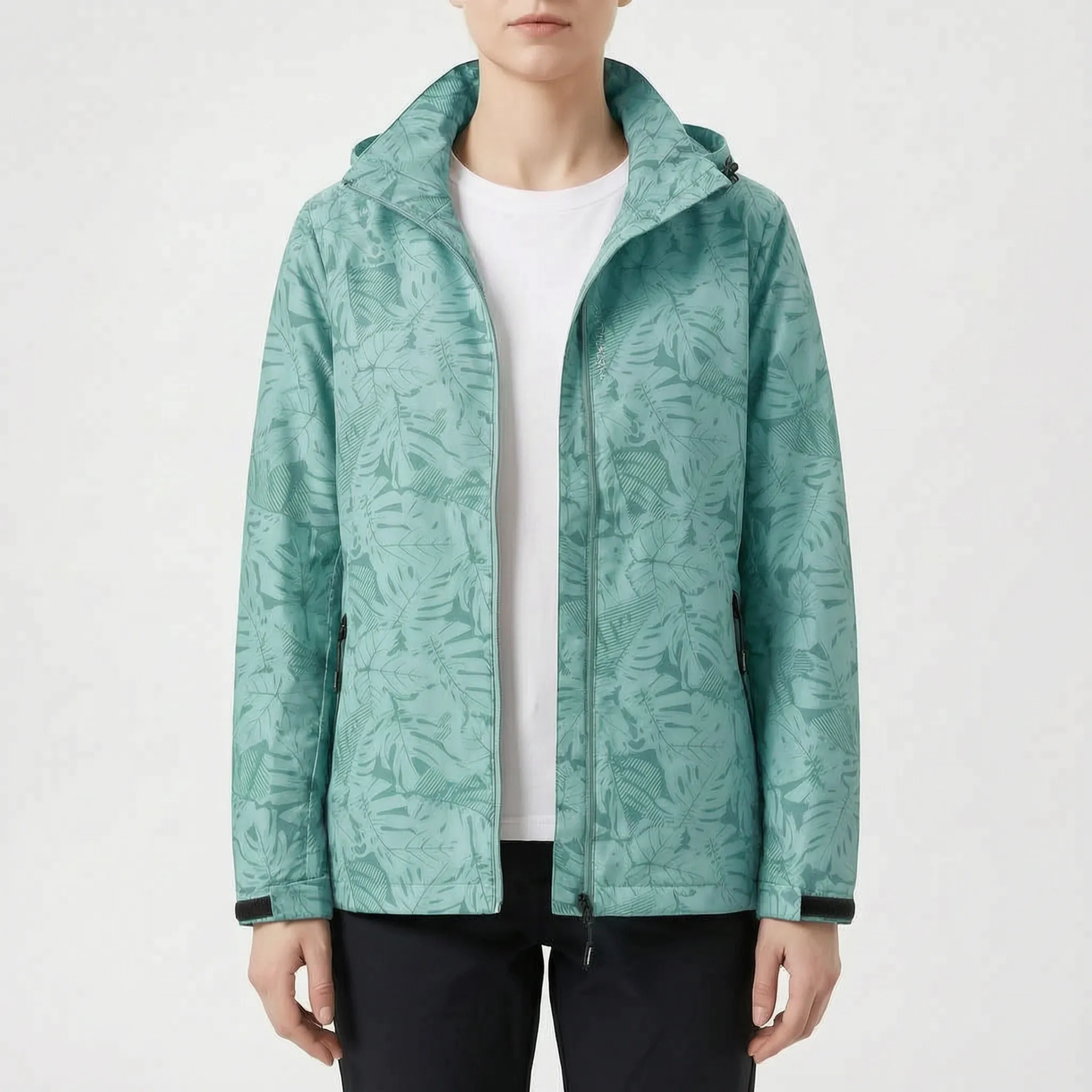 Aeralis  - Botanical Print Women's Transitional Jacket Daily Commuting