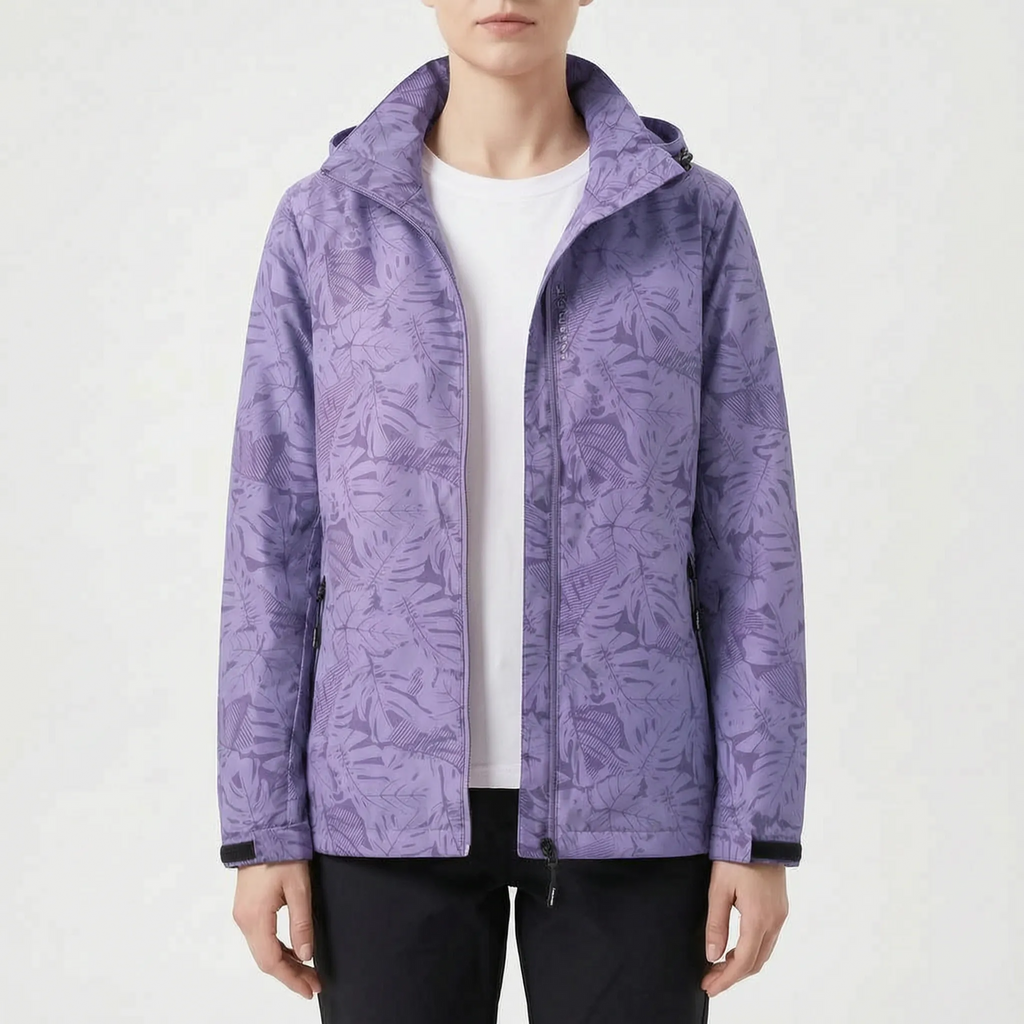 Aeralis  - Botanical Print Women's Transitional Jacket Daily Commuting