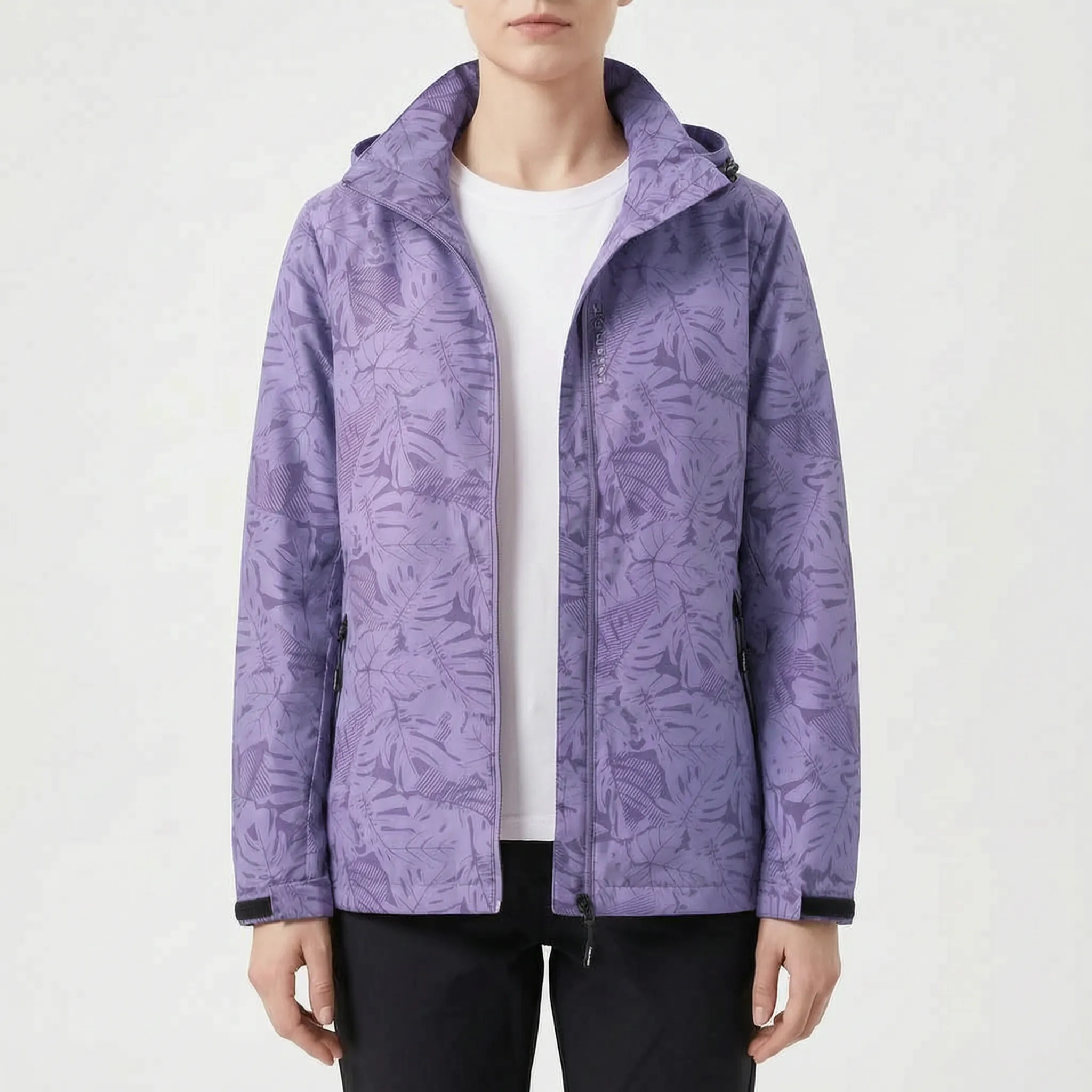 Aeralis  - Botanical Print Women's Transitional Jacket Daily Commuting