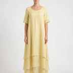 Aerilys  - Layered Short-Sleeve Women's Drape Dress Summer Garden Parties