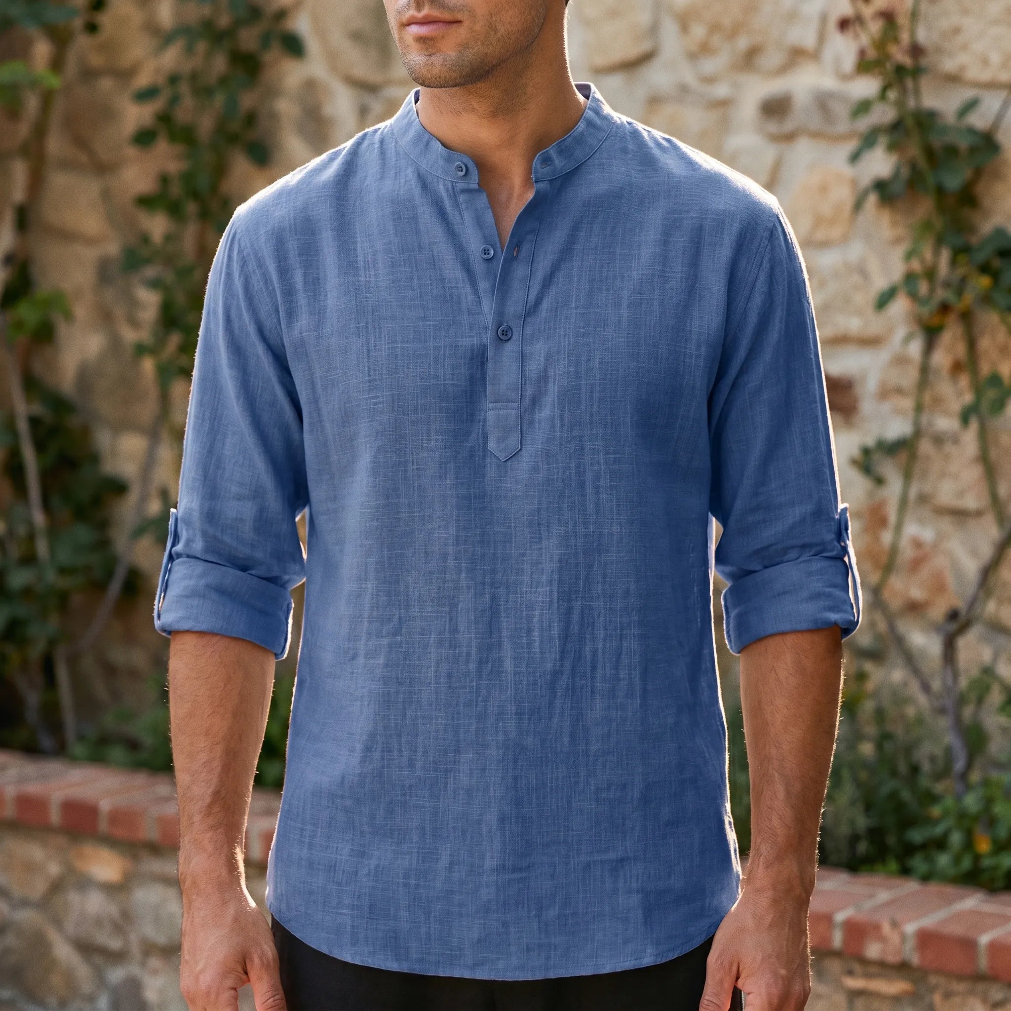 Aeris - Band Collar Shirt