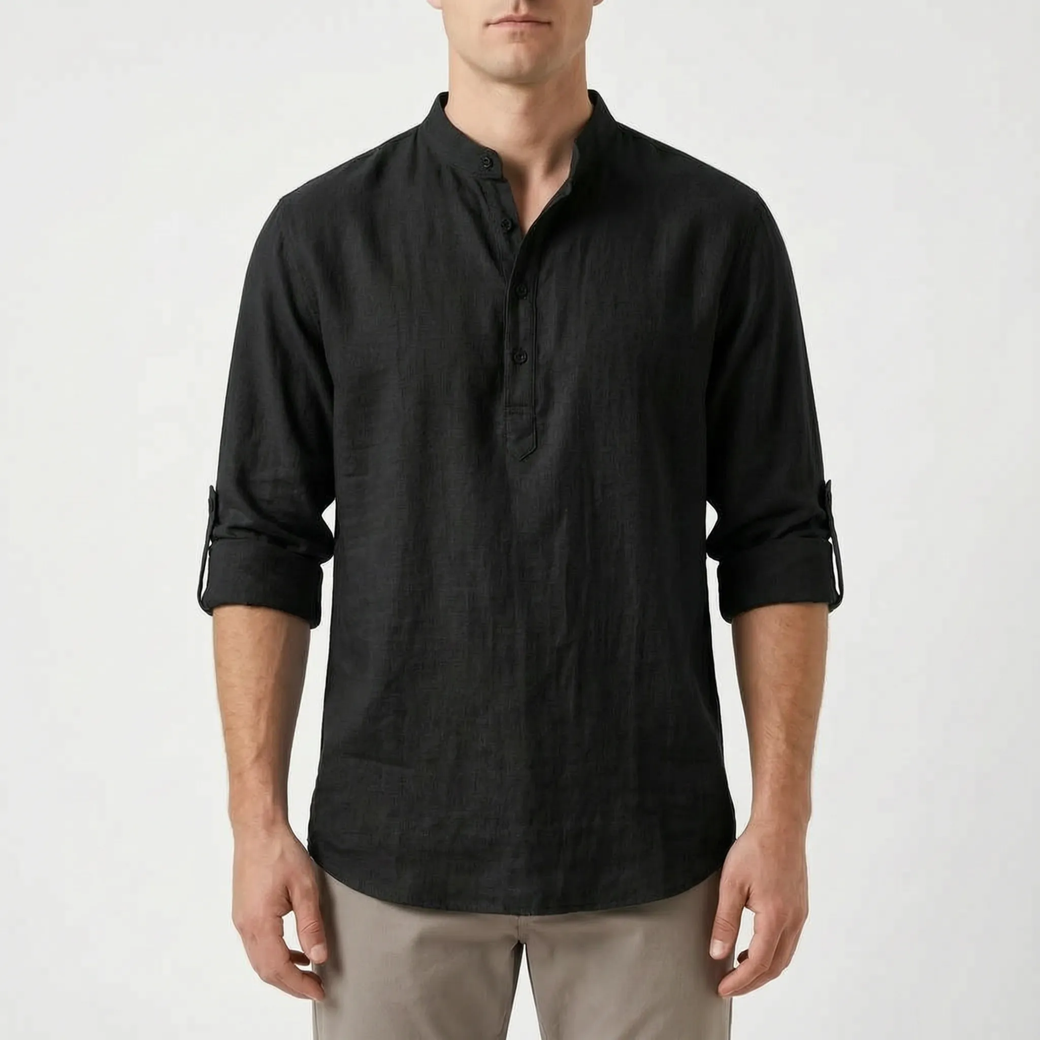 Aeris - Band Collar Shirt