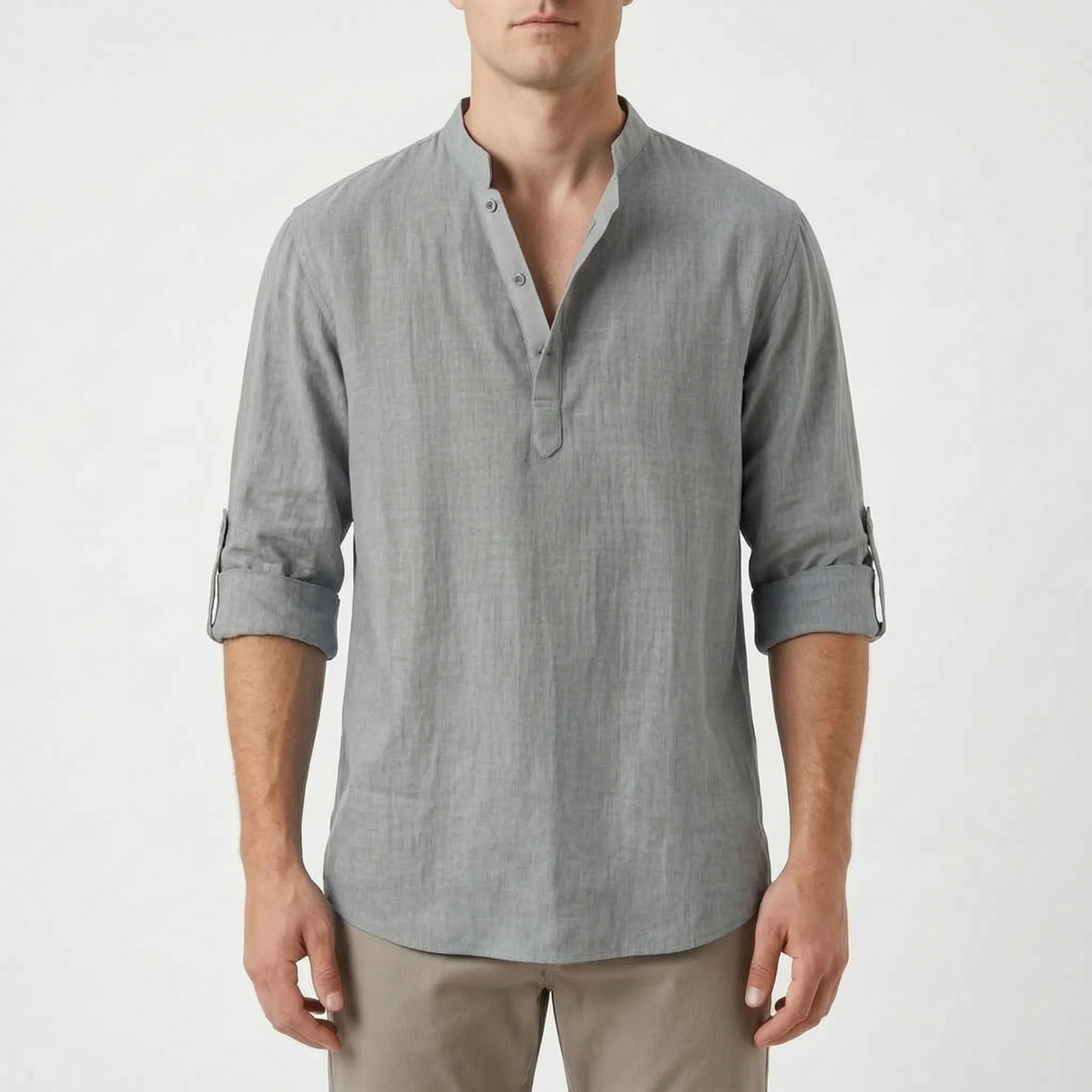 Aeris - Band Collar Shirt