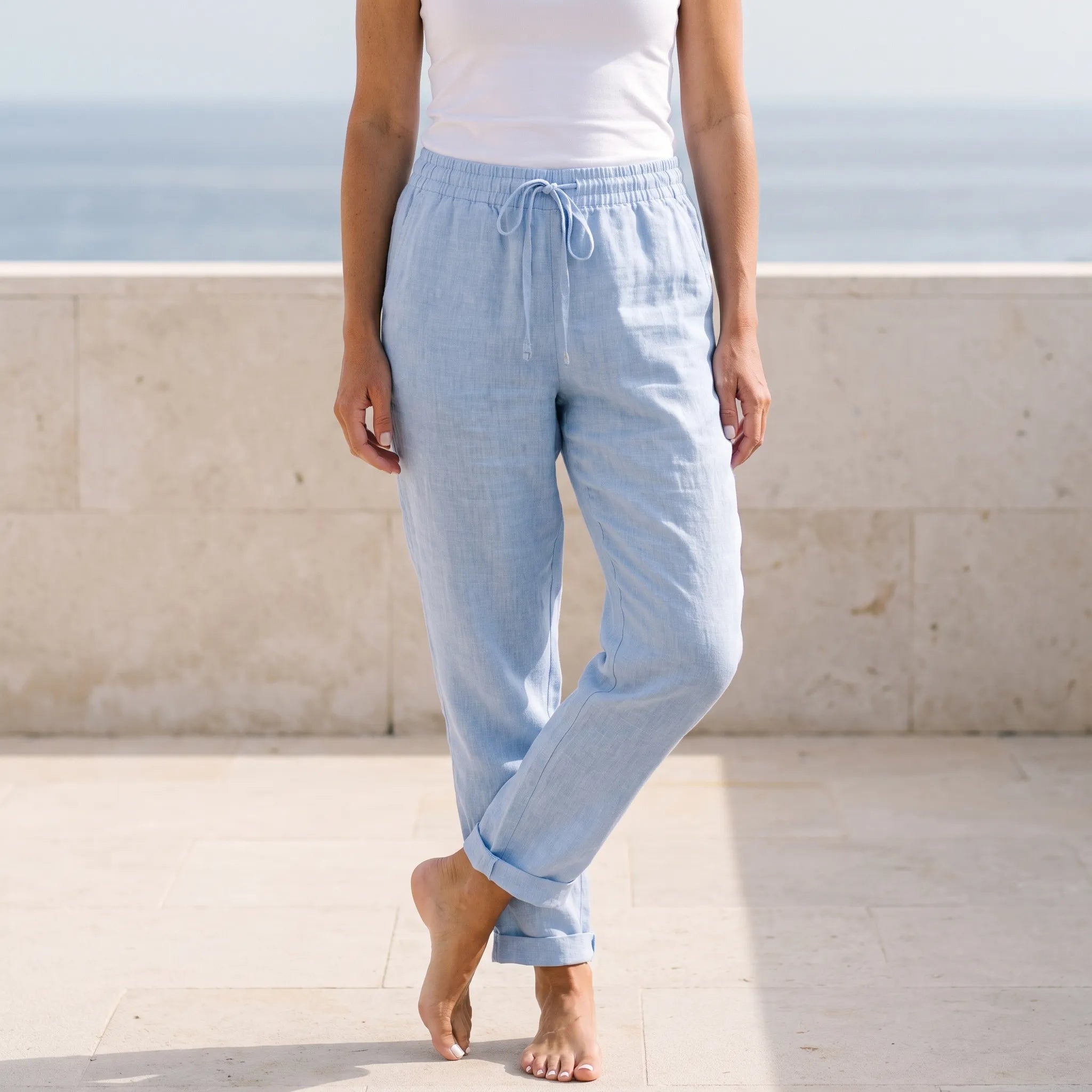 Aeriya  - Casual Straight-Leg Trousers Everyday Casual Wear