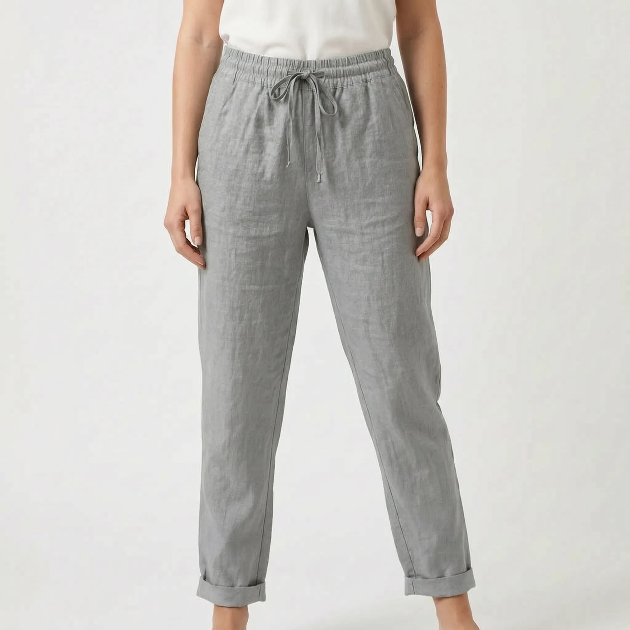 Aeriya  - Casual Straight-Leg Trousers Everyday Casual Wear