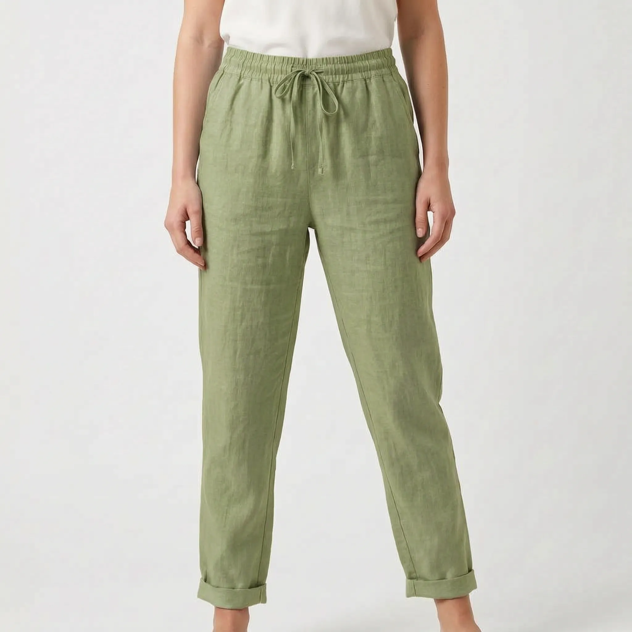 Aeriya  - Casual Straight-Leg Trousers Everyday Casual Wear