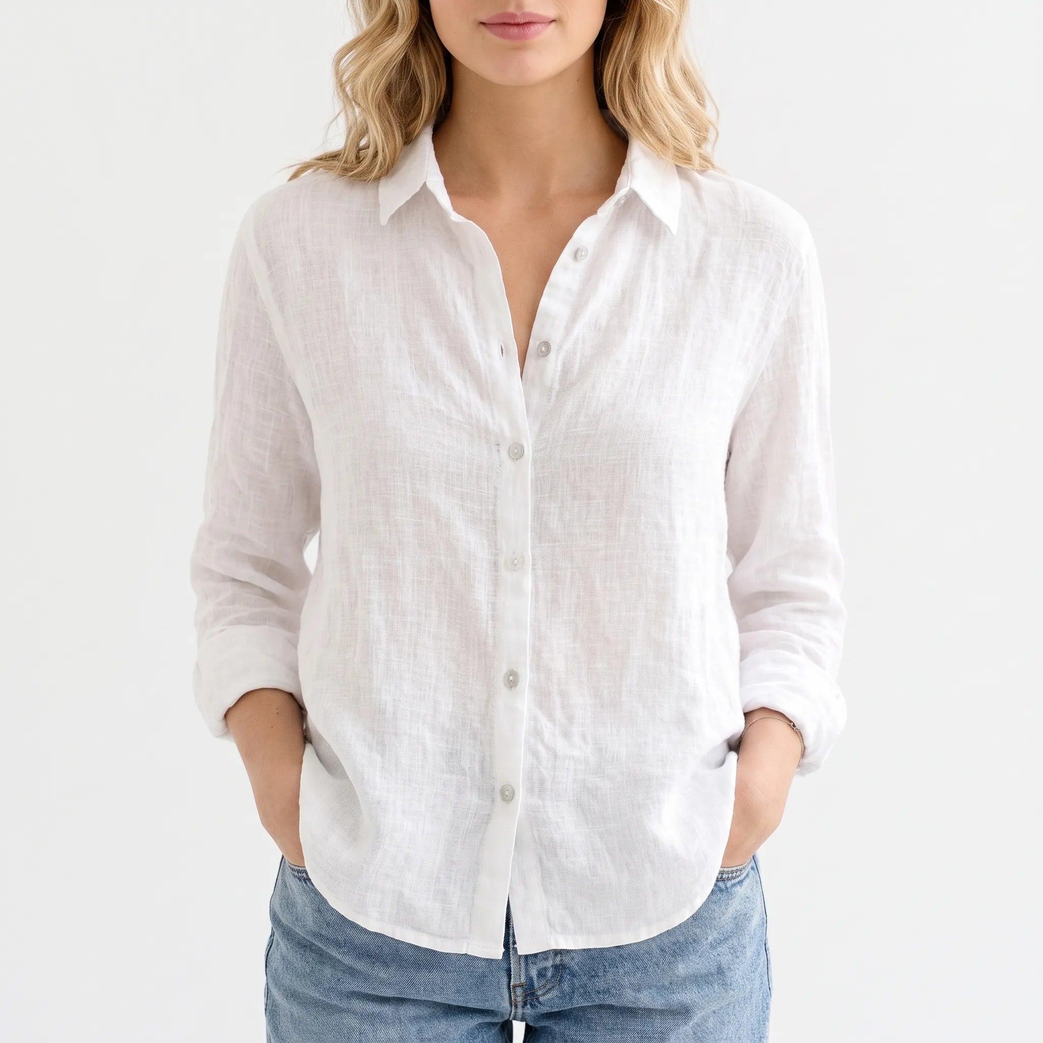 AeroBreeze  - Relaxed Fit Oversized Button-Down Shirt Casual Layering