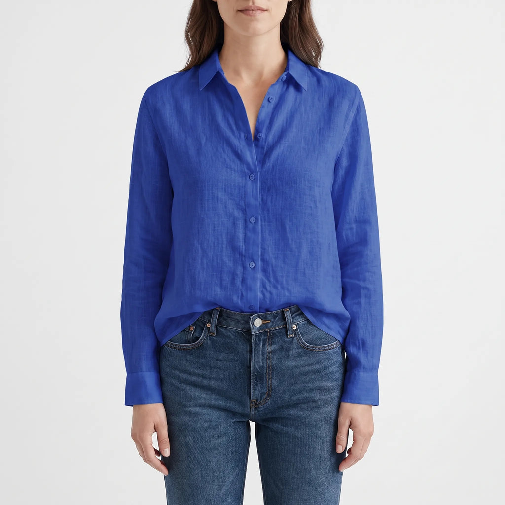 AeroBreeze  - Relaxed Fit Oversized Button-Down Shirt Casual Layering