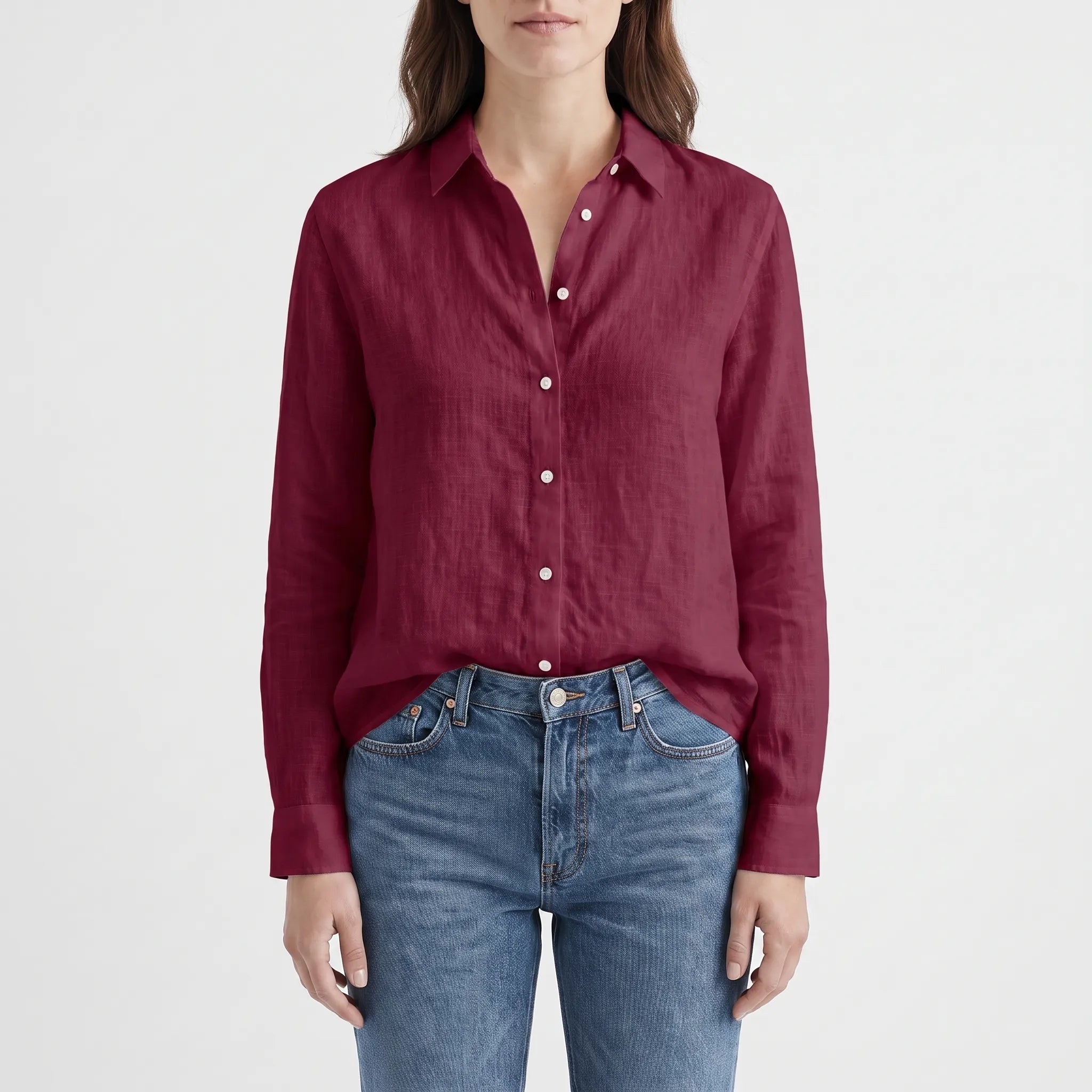 AeroBreeze  - Relaxed Fit Oversized Button-Down Shirt Casual Layering